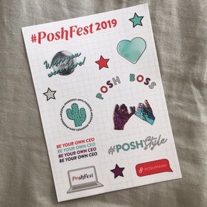 ♣️ 3/$15 🆕 POSHFEST exclusive stickers